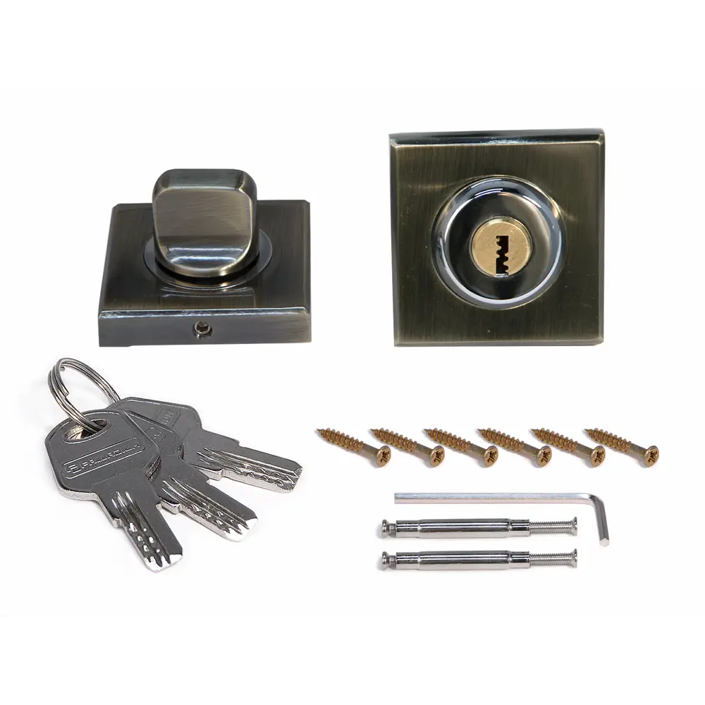 Фиксатор-ключ Palladium для межкомнатных дверей в стиле античная бронза 89322432 STLM-1519473 - Вид №1