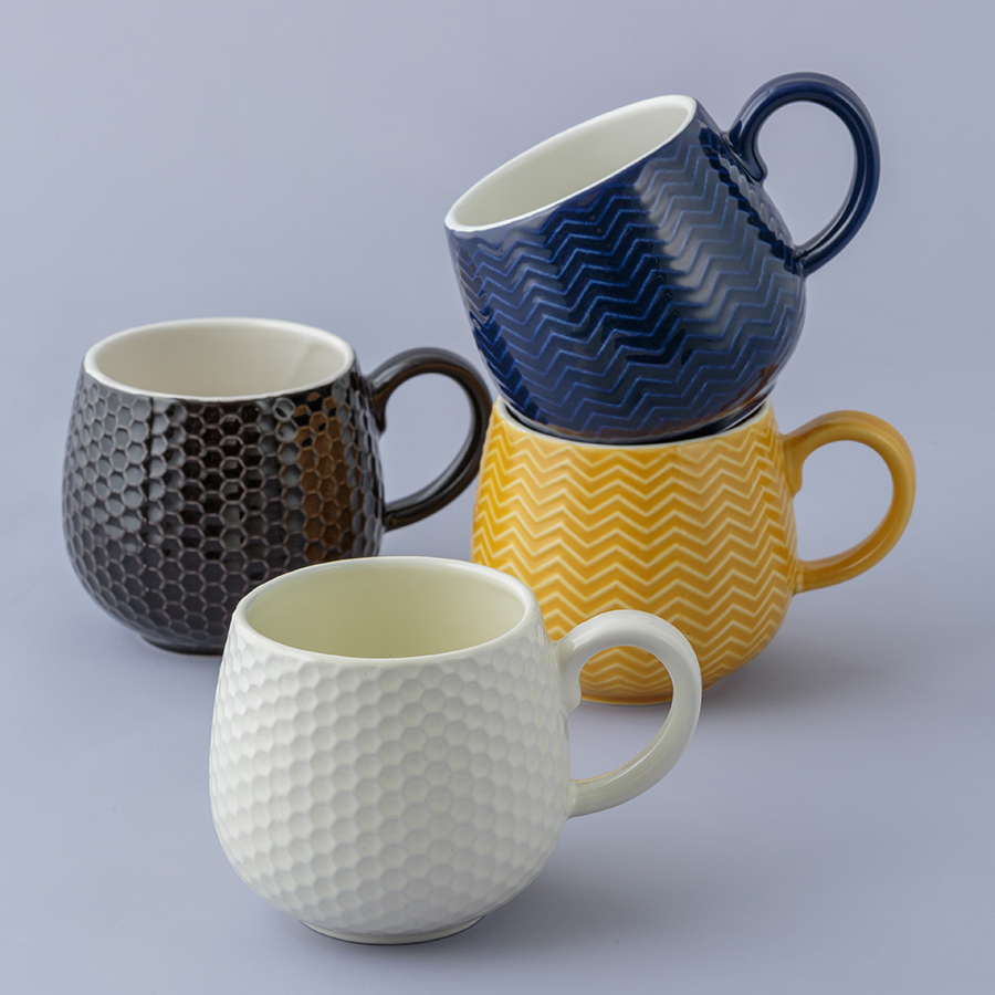 2002.145 Кружка embossed, 350 мл, кремовая Mason Cash  - Вид №3