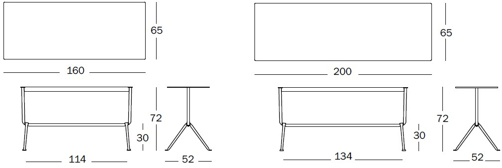 Magis Прямоугольный стол из гальванизированного листового металла Officina sun-id-1395513 - Вид №1