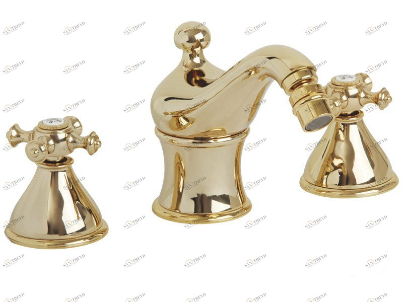 Смеситель MIGLIORE Prestige ML.PRS-725P.DO для биде - золото, на 3 отверстия 