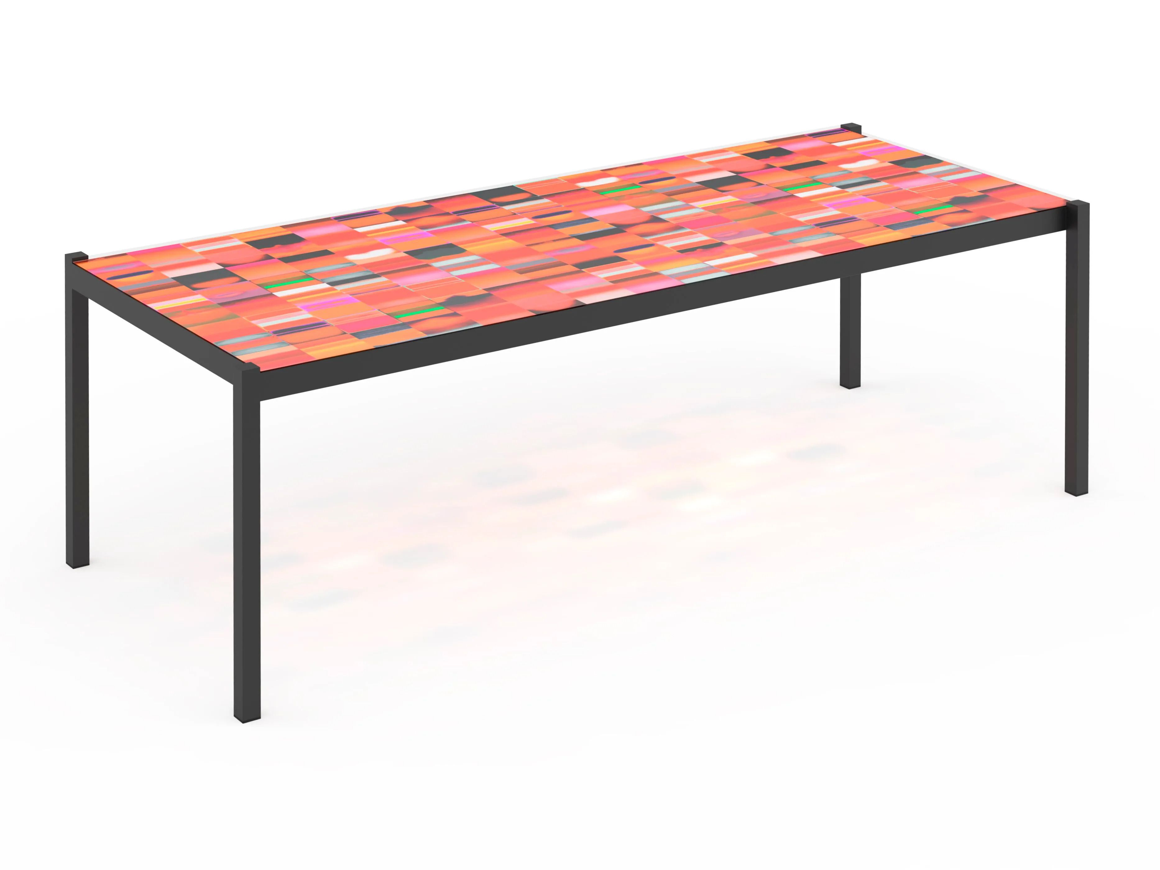 Прямоугольный садовый стол из закаленного стекла GANDIABLASCO Iris ARCH-00023393 - Вид №3