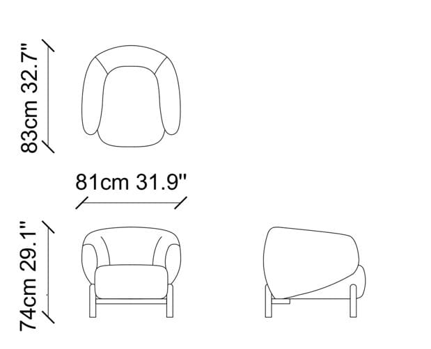 Тканевое кресло с подлокотниками NDESIGN Тони ARCH-00035540 - Вид №5