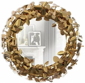 LUXXU Круглое зеркало со встроенной настенной подсветкой Mcqueen