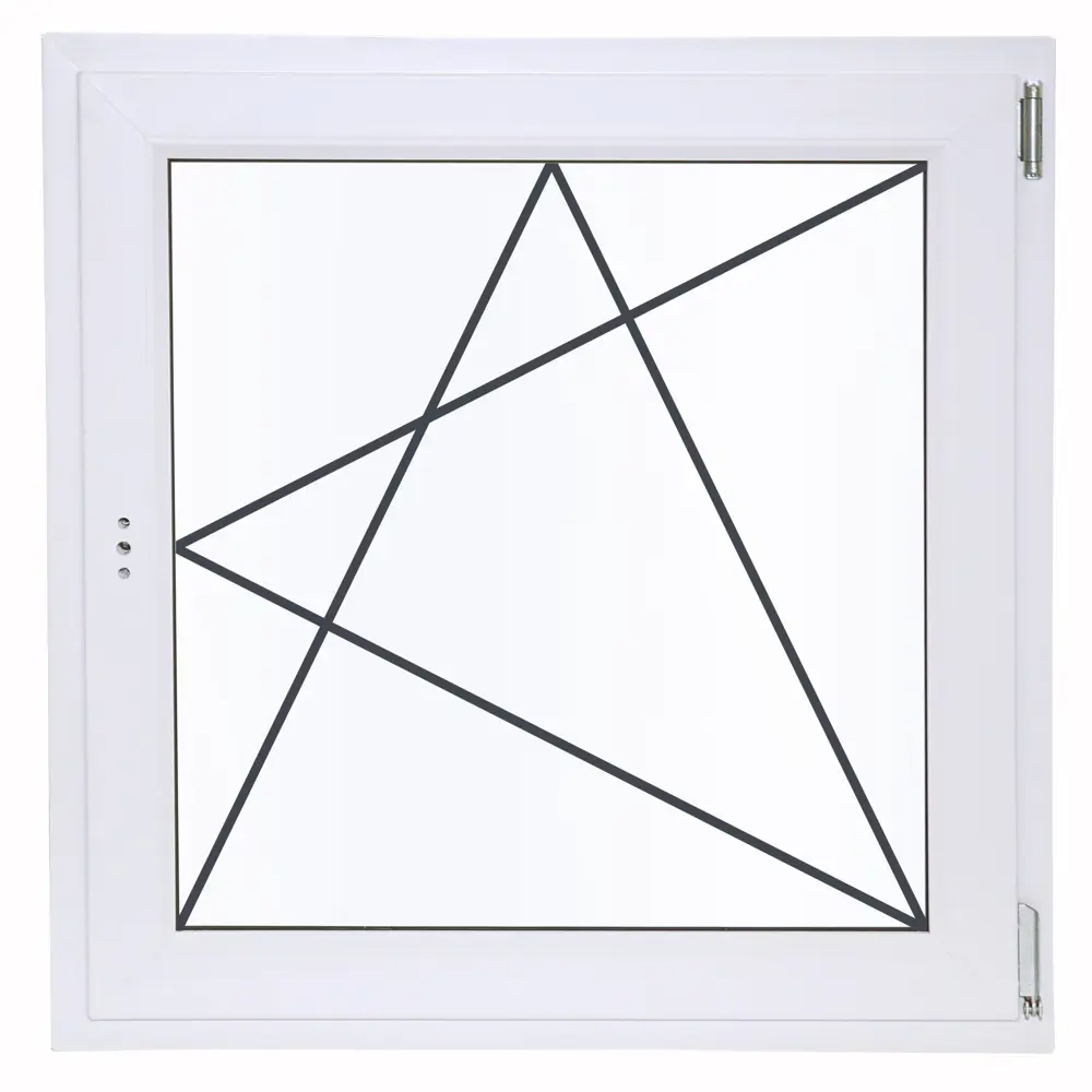 VEKA Одностворчатое пластиковое окно с поворотно-откидным механизмом 83117306 STLM-0039111