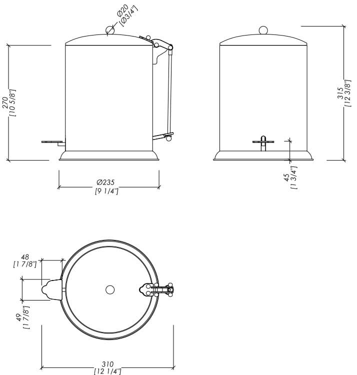 Латунная корзина Devon&Devon Вальс ARCH-00015078 - Вид №1