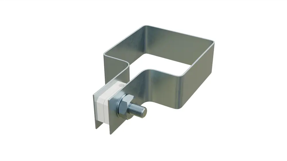 91702796 Хомут обжимной Ювента 50x50 с вкладышем цинк 50 шт STLM-0804230