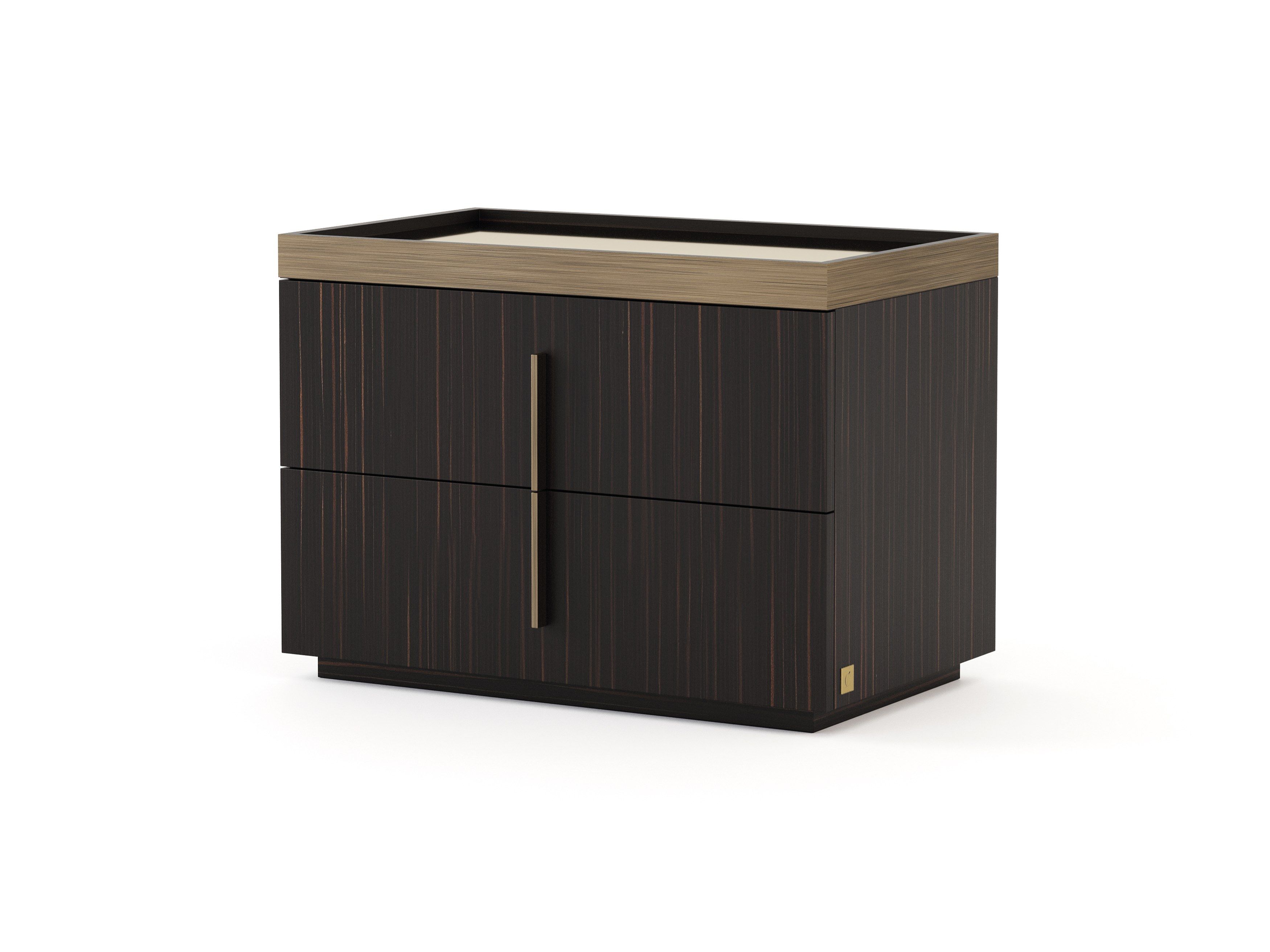 Прямоугольная прикроватная тумбочка из шпона с ящиками Stylish Club ARCH-00040121 - Вид №12