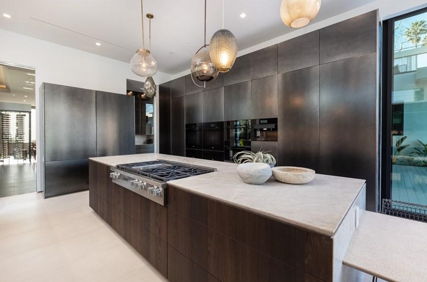 TM Italia Cucine Линейная кухня с двухтактным открыванием с островом T30 sun-id-1357884 - Вид №2