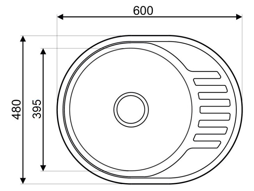 Мойка для кухни Bliss 600N NAVAKO 13002 - Вид №2