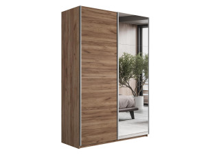 90325599 Шкаф-купе Прайм 1PDZ_120_KT 230x120x57 см ЛДСП цвет крафт табачный STLM-0185300 МЕБЕЛЬНАЯ КОМПАНИЯ Е1