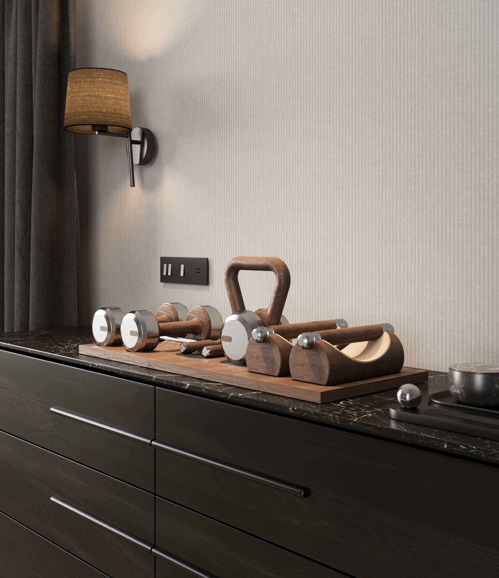 Гири из нержавеющей стали и дерева PENT Lova ARCH-00017169 - Вид №5