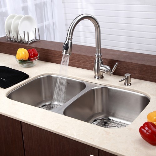 KBU22 Мойка кухонная прямоугольная Krausru  - Вид №11