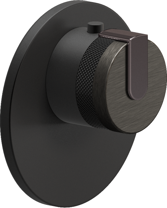 E-8027-R1BOXE-L1OX-MBK-T Термостатический переключатель 3/4-Внешняя часть GRAFF MOD+