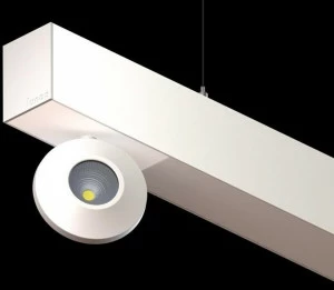 LUNOO Линейный световой профиль из термолакированного алюминия для точечных светильников L-way