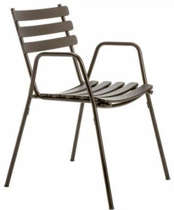 Vermobil Штабелируемый металлический садовый стул с подлокотниками Step St300