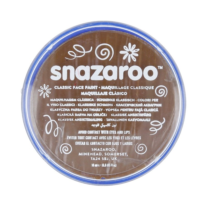 1118911 Краски для лица и тела 18 мл бежево-коричневый Snazaroo 