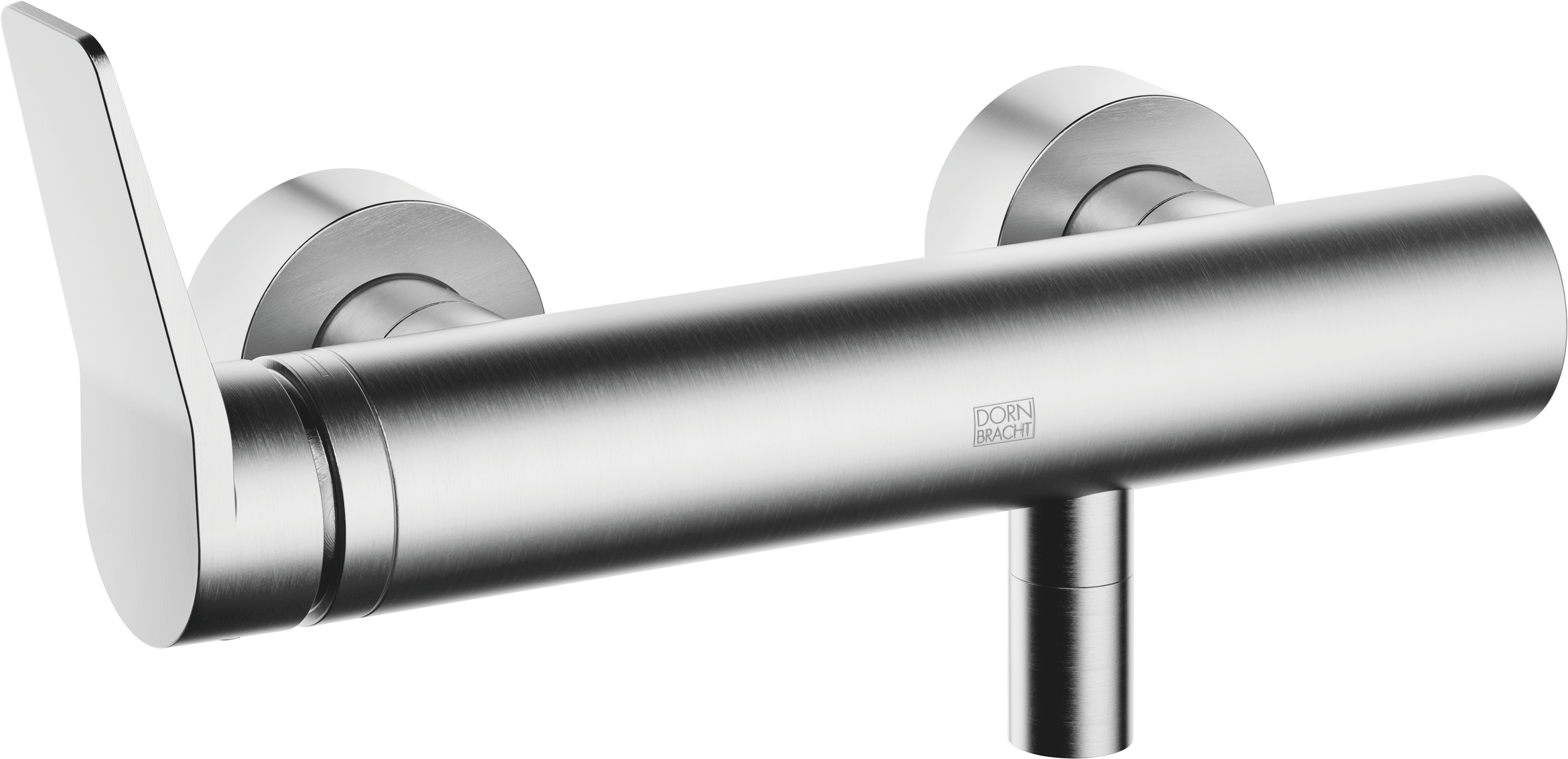 ЛИССЕ Смеситель для душа, однорычажный, настенный - Матовый хром