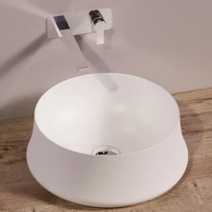 SH02BIANCOMATT Накладная раковина на столешницу  круглая Simas Sharp