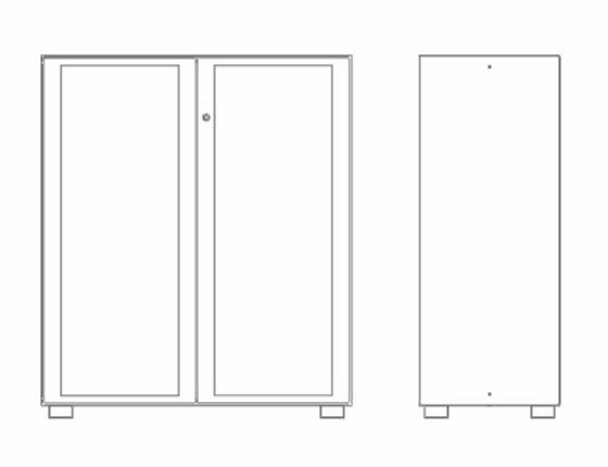 Dieffebi Офисный шкаф с звукопоглощающими дверцами Primo acoustic sun-id-1491312 - Вид №11