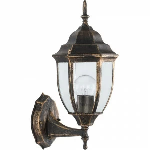 Уличный светильник настенный 38х16,5х19 см черное золото "Марсель" 11893 FERON ПОД СТАРИНУ, ФОНАРЬ 00-3955915 Золото