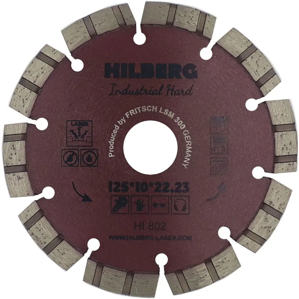 88894642 Диск алмазный по железобетону Hilberg HI802 125x22.23x2 мм STLM-0841556