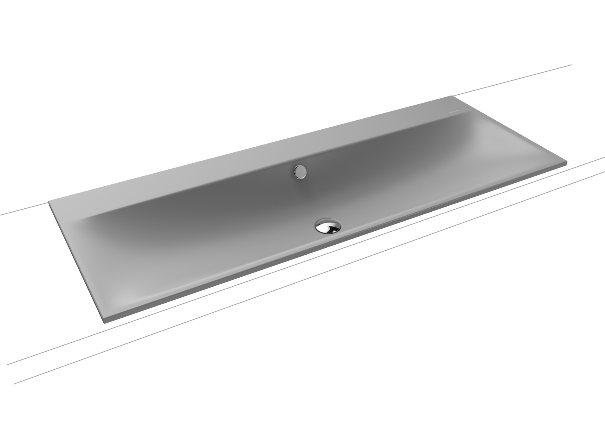 Умывальник KALDEWEI Сталь эмалированная 3039 453 холодный серый 30 30393319453