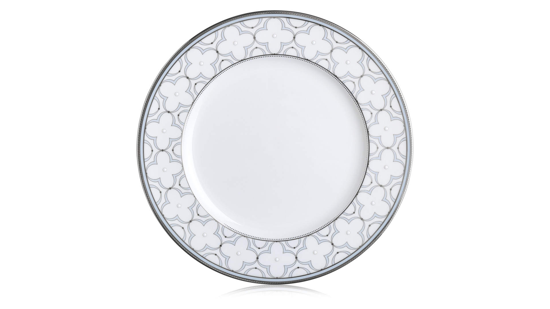 10651596 Noritake Сервиз столовый Noritake "Трефолио,платиновый кант" 6/20 Фарфор костяной  - Вид №3
