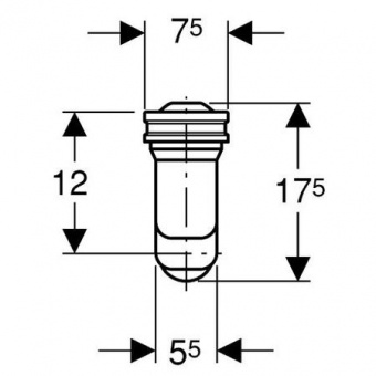 Сифон Geberit 152.942.11.1 для писсуара Santreyd  - Вид №1