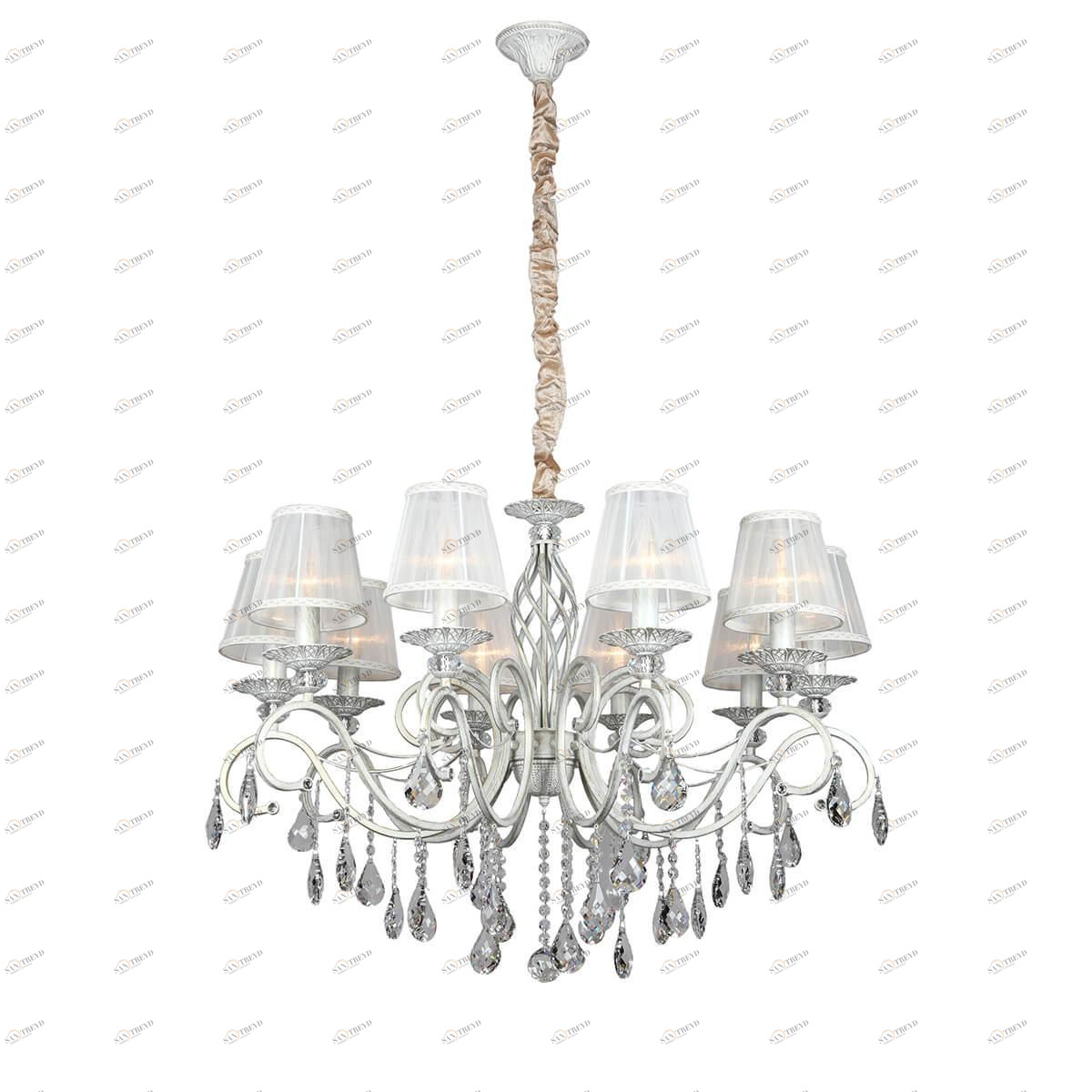 Подвесная люстра Omnilux OML-79103-10 OMNILUX ДИЗАЙНЕРСКИЕ 186448 Белый 