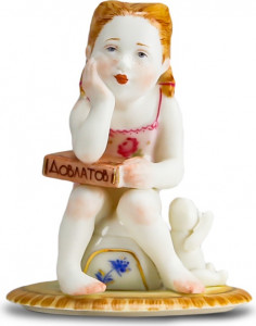 10631788 RUPOR manufactory Скульптура "Козерог" (роспись) Фарфор