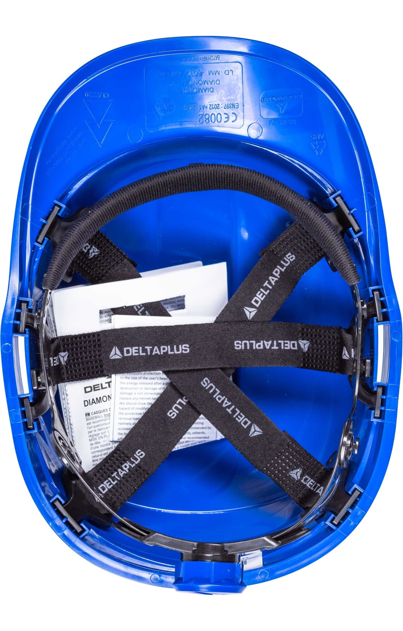 60703 Каска защитная "Baseball DIAMOND 5 UP" цвет синий (Delta Plus)  Средства защиты головы размер Спецодежда  - Вид №2