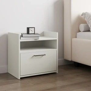 Тумба прикроватная 49.8x48.4x33.3 см ЛДСП цвет белый лед