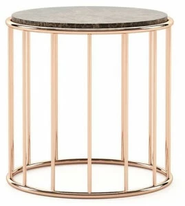 Laskasas Круглый мраморный журнальный столик для гостиной  Lk3527