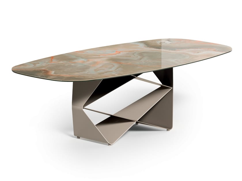 Стеклянный стол для гостиной Ozzio Italia GEM ARCH-00117631