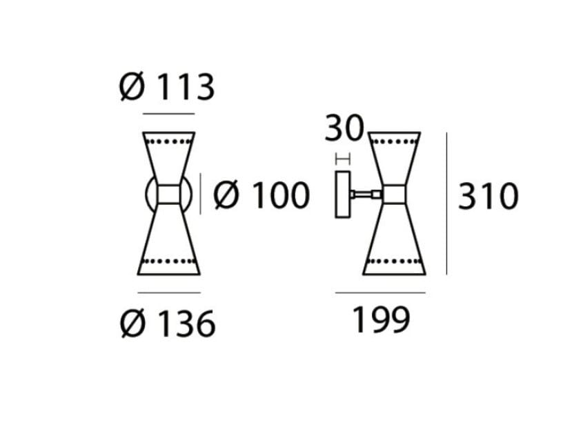 Латунный настенный светильник Stilnovo Megafono ARCH-00037525 - Вид №7