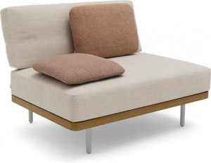 MNST1197 Большое среднее сиденье кремень teak Manutti Flex