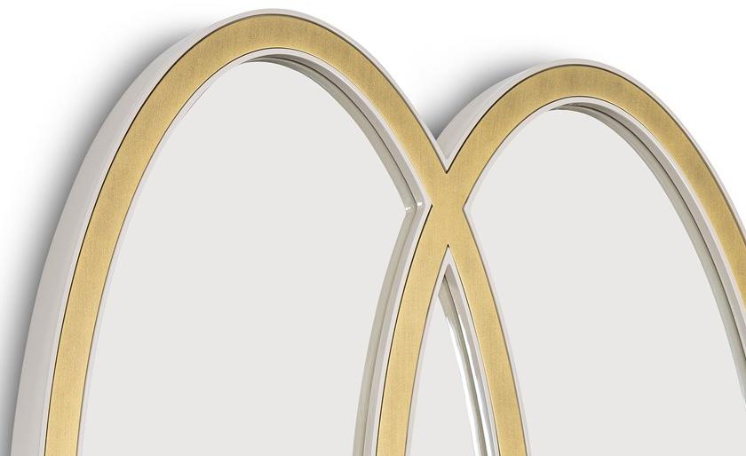 Stylish Club Овальное зеркало из дерева с настенной рамой Cocktail Scf.c18 - Вид №1