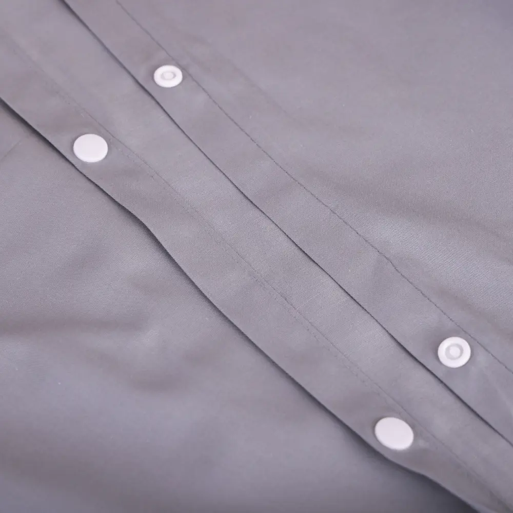 Пододеяльник INSPIRE сатиновый серый 145x215 см с кнопками 89344610 STLM-1359408 - Вид №2