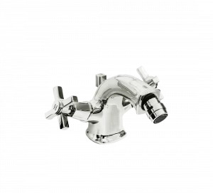 Gentry Home Смеситель для раковины на 3 отверстия Chopin White Никель GH102095