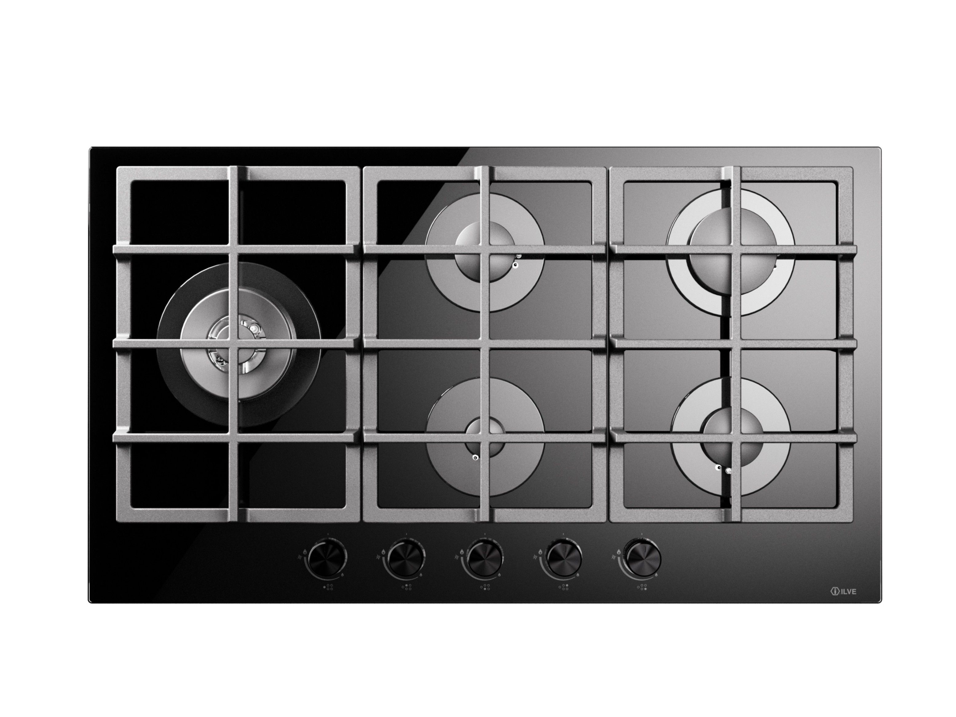 Газовая плита из закаленного стекла Ilve Professional Plus ARCH-00107414 - Вид №1