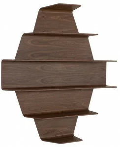 Tonin Casa Книжный шкаф с открытой стенкой из орехового дерева