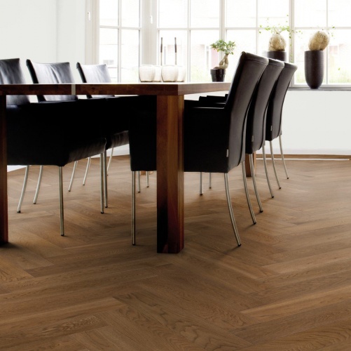 Паркет Ёлка Solidfloor New classic Шантильи Дуб Натур с брашью (Текстурированная) 610х122 мм 1195080 - Вид №27