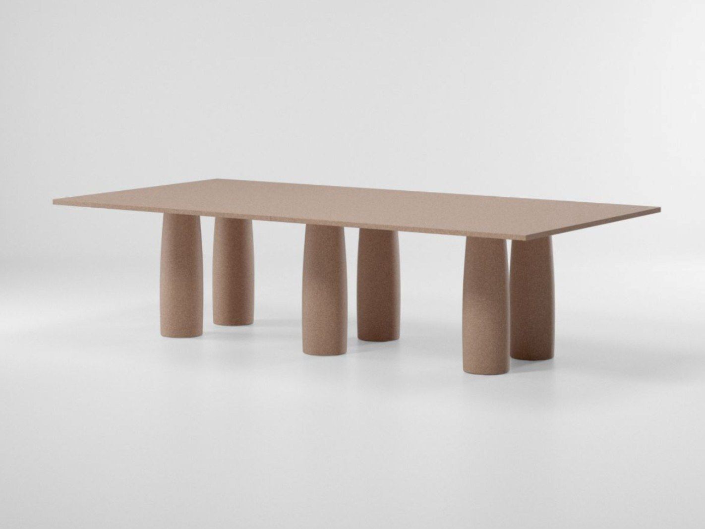 Прямоугольный обеденный стол из камня Minera Kettal колоннада ARCH-00063910 - Вид №1