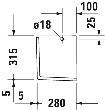0865150000 Полупьедестал для раковины овальная Duravit Starck 3 - Вид №7