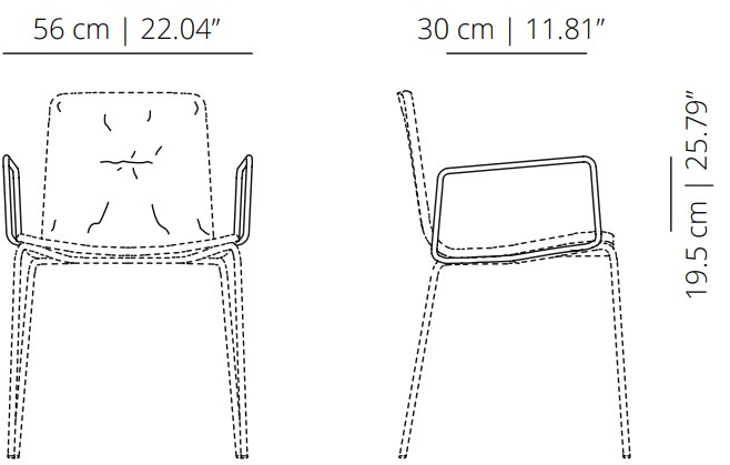 Viccarbe Офисное кресло из ткани с подлокотниками на колесиках Klip sun-id-1393921 - Вид №8