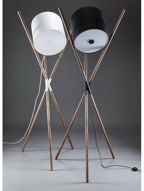 Artisan Регулируемый деревянный светодиодный торшер Shift Lashxxyy - Вид №1