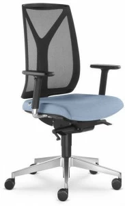 LD Seating Офисный стул из ткани с 5 спицами и подлокотниками Leaf 503-sya