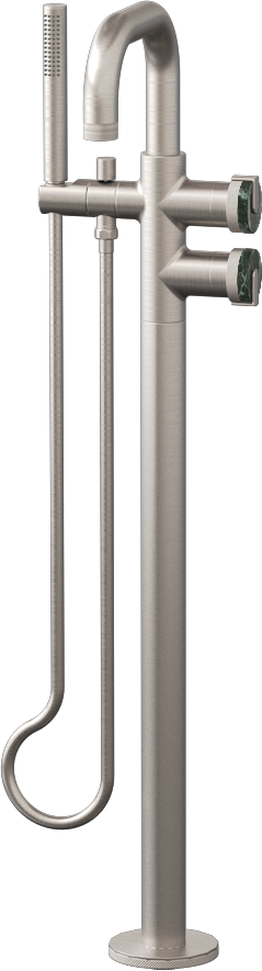 E-11557-R2MG-L1SN-SN Смеситель напольный отдельностоящий (внешняя часть) GRAFF MOD+