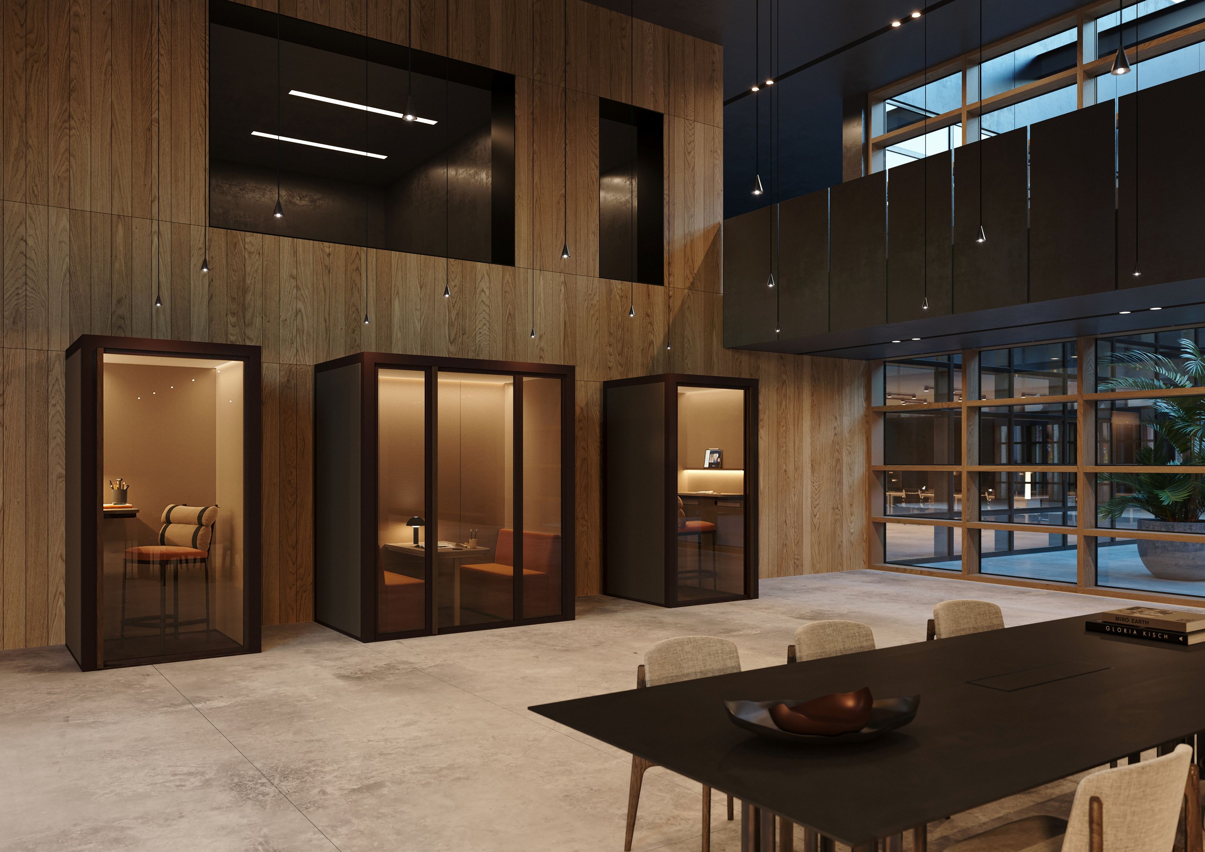 Акустическая офисная кабина со встроенным освещением Kettal Телефонная будка ARCH-00072883 - Вид №4