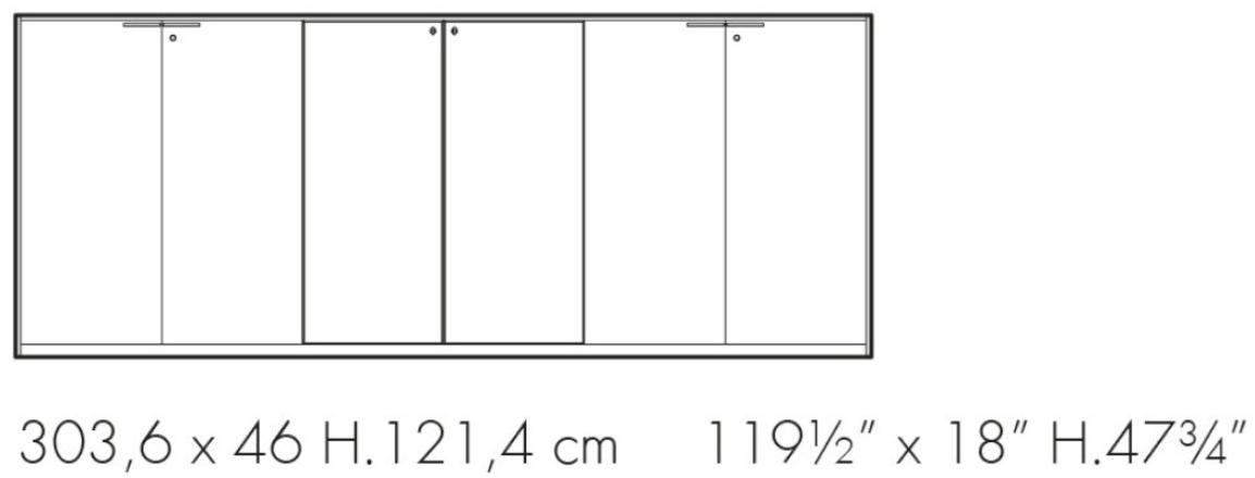 Bralco Офисный шкаф из закаленного стекла с распашными дверцами с замком Winglet sun-id-1359622 - Вид №1